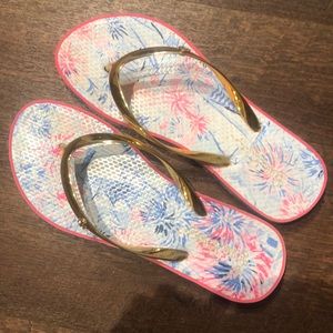 Lilly Pulitzer flip flops size 7.5